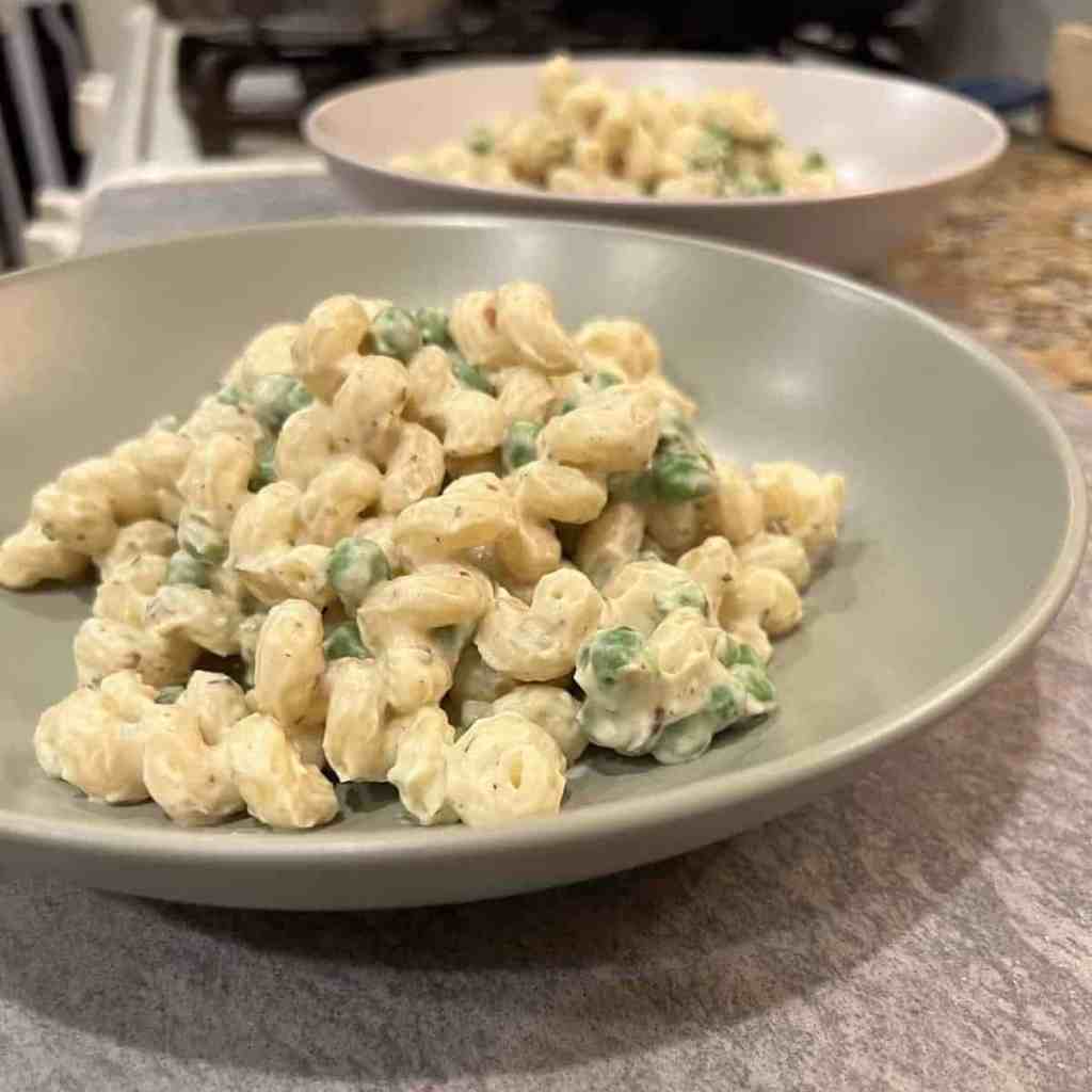 vegan cauliflower alfredo sauce recipe over pasta