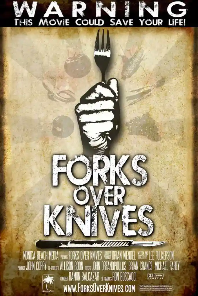 Forks over knives cover art - iconic plant based diet documentary