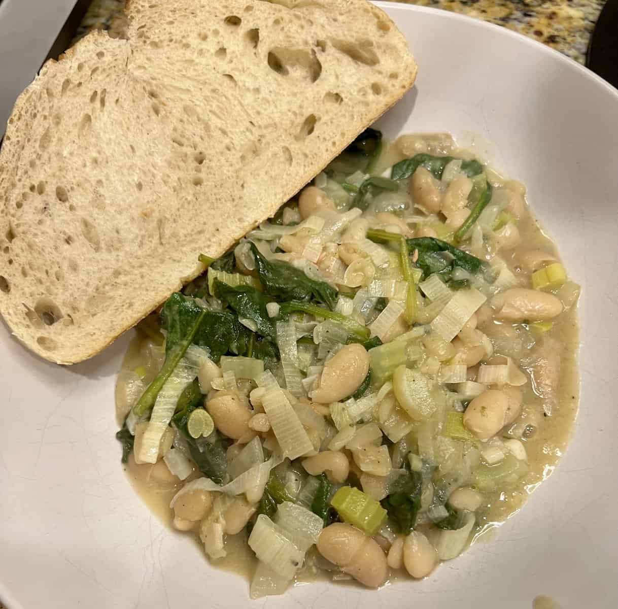 Cannellini Bean Soup with Bread