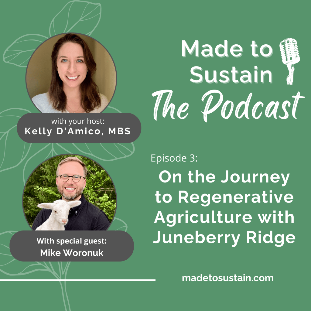 Made to Sustain Podcast - Season 1 Episode 3 Podcast - On the Journey to Regenerative Agriculture with Mike Woronuk from Juneberry Ridge