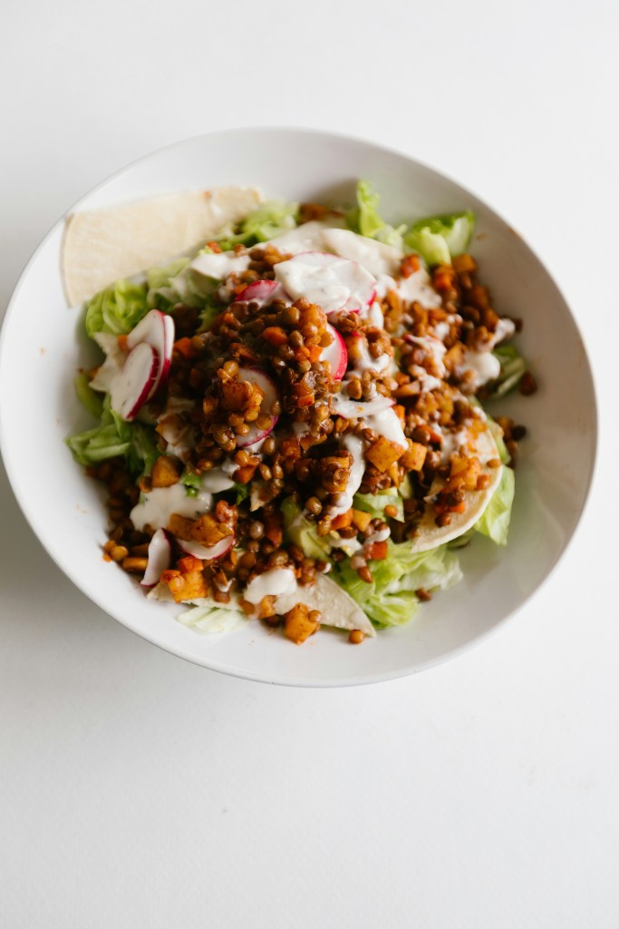 lentil bowl is an easy lentil recipe