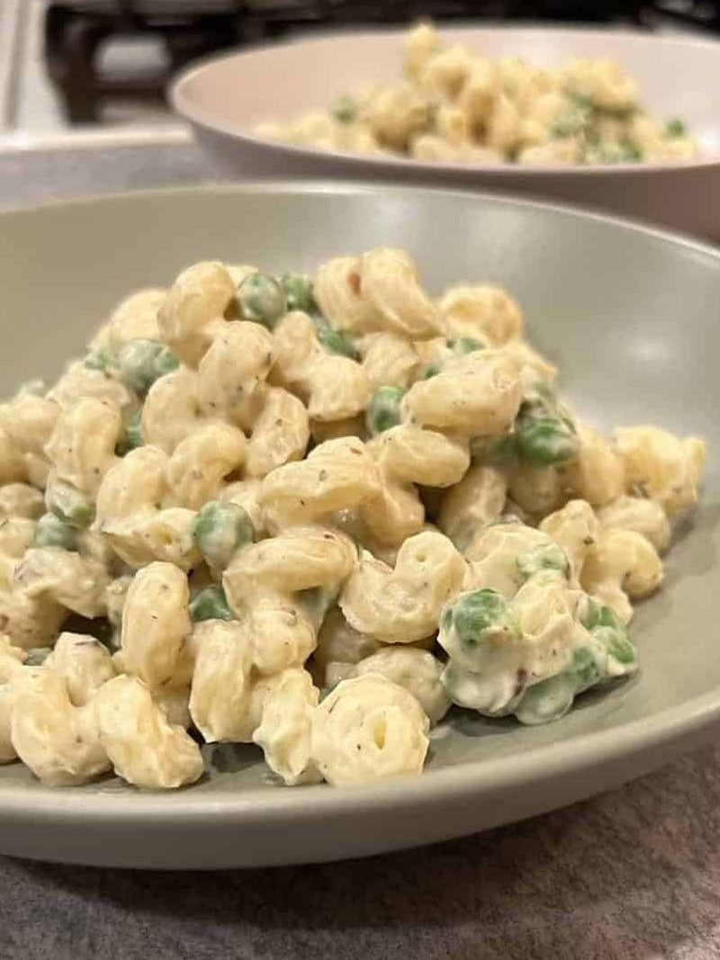 vegan cauliflower alfredo sauce recipe over pasta